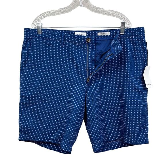 Goodfellow Linden Chino Shorts Stretch Flat Front Zip Waterloo‎ Blue Men Sz 40W - Picture 3 of 6
